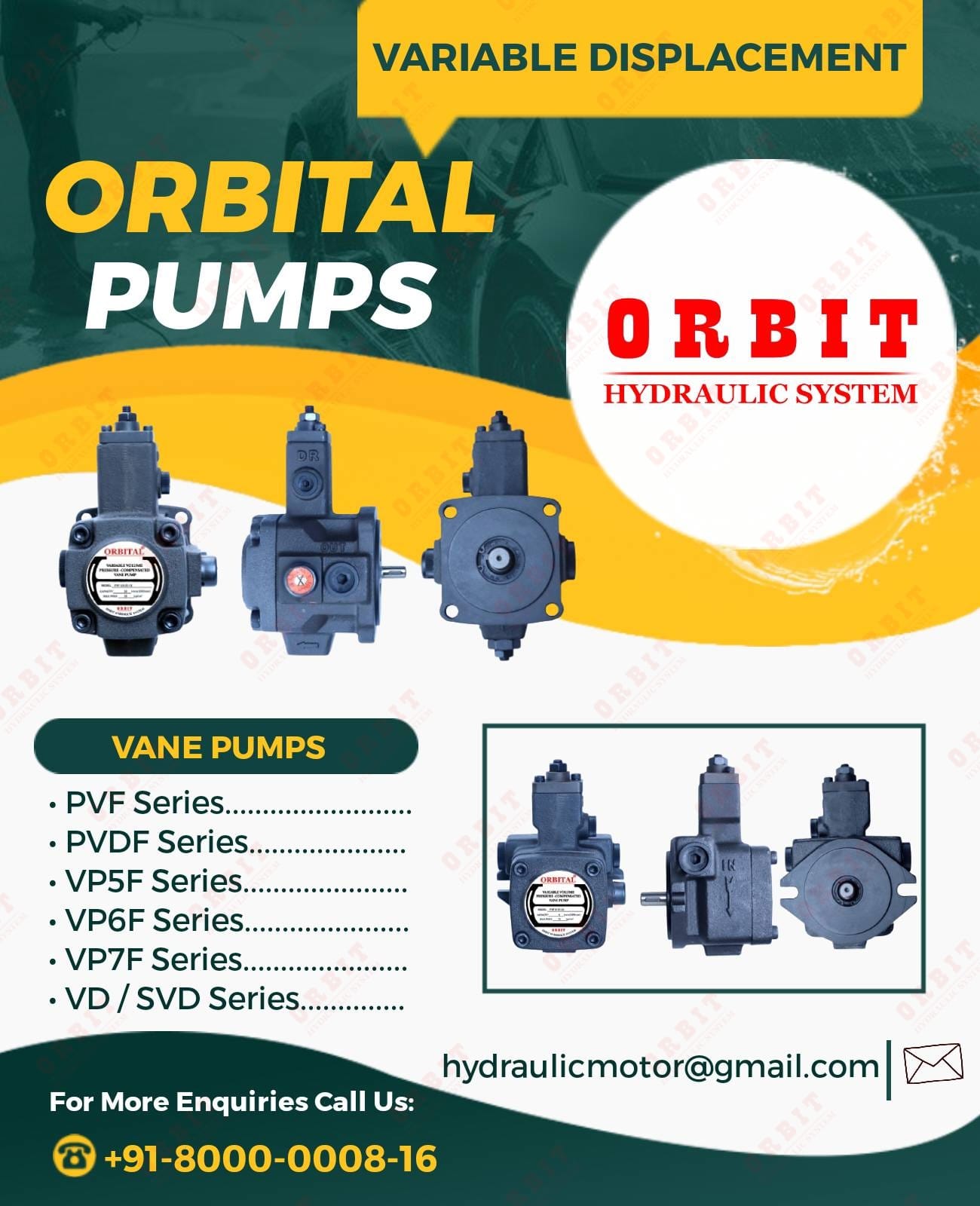 PVF Anson Make Hydraulic Pump Manufacturers in India